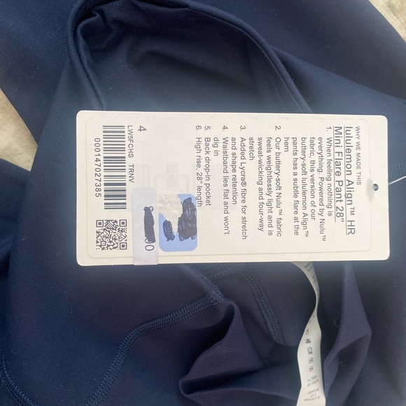 Lululemon Align HR Mini Flare Pant 28” NEW Sz 4 - Picture 4 of 4